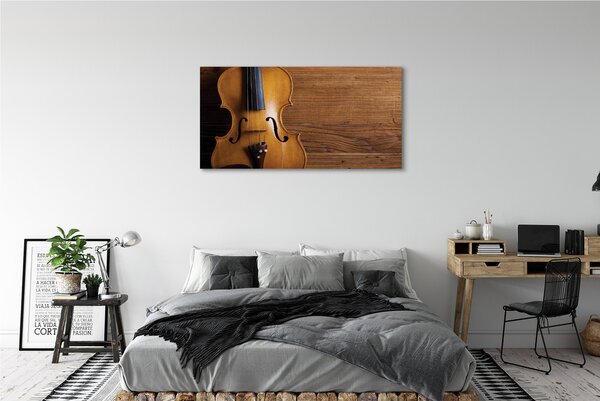 Tablouri canvas Vioara pe lemn