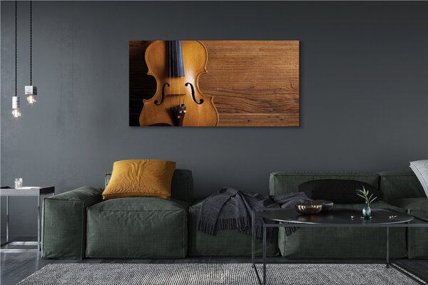 Tablouri canvas Vioara pe lemn