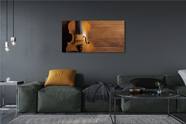 Tablouri canvas Vioara pe lemn