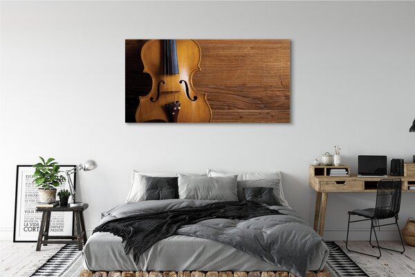 Tablouri canvas Vioara pe lemn