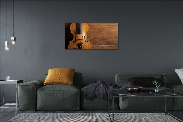Tablouri canvas Vioara pe lemn