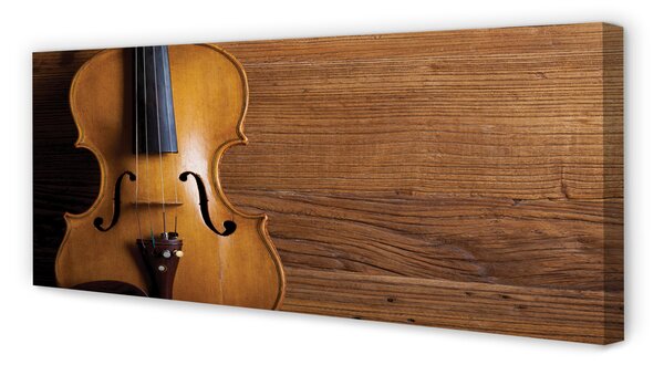 Tablouri canvas Vioara pe lemn