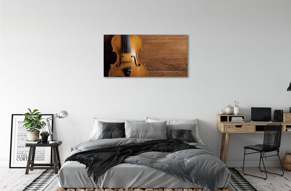 Tablouri canvas Vioara pe lemn