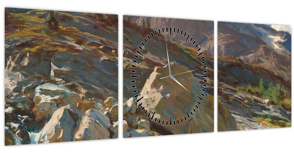 Tablou - John Singer Sargent, Simplon Pass, reproducere (cu ceas) (90x30 cm)