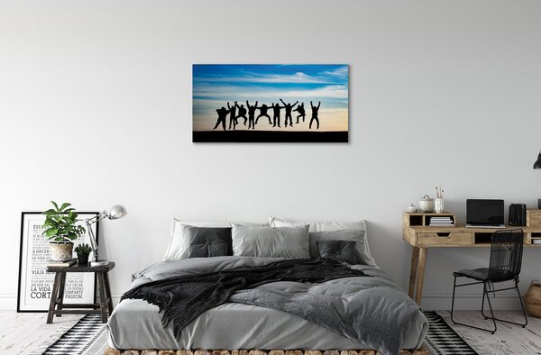 Tablouri canvas cer nori oameni