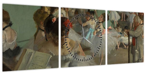 Tablou - Edgar Degas, The Dance Class, reproducere (cu ceas) (90x30 cm)