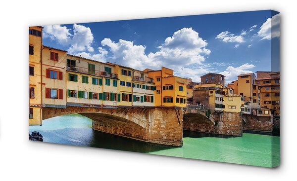 Tablouri canvas clădiri Italia Râul Poduri