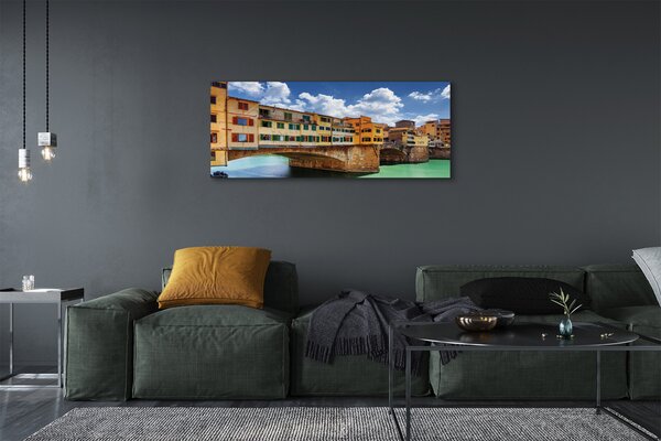 Tablouri canvas clădiri Italia Râul Poduri
