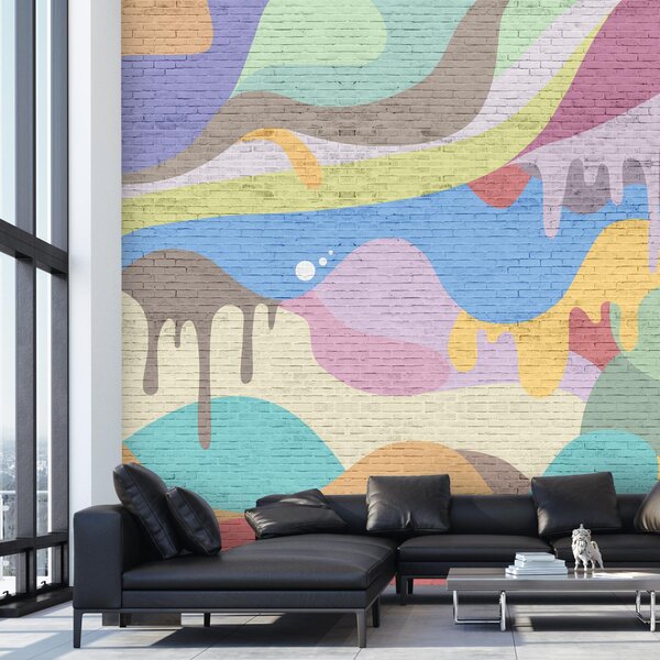 Fototapet - Graffiti în perete (147x102 cm)