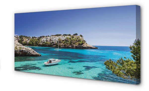 Tablouri canvas Spania Cliffs coasta mării