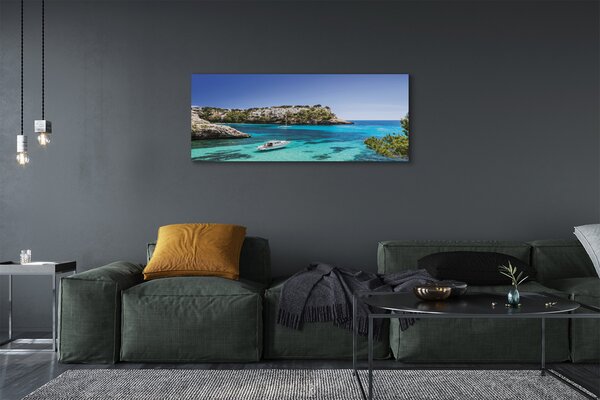 Tablouri canvas Spania Cliffs coasta mării