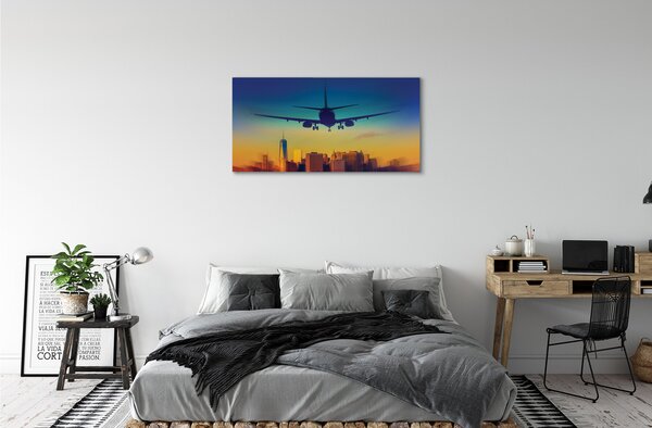 Tablouri canvas Oraș nor avion West