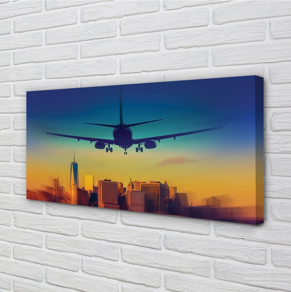 Tablouri canvas Oraș nor avion West
