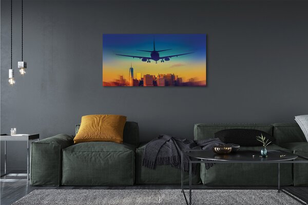 Tablouri canvas Oraș nor avion West