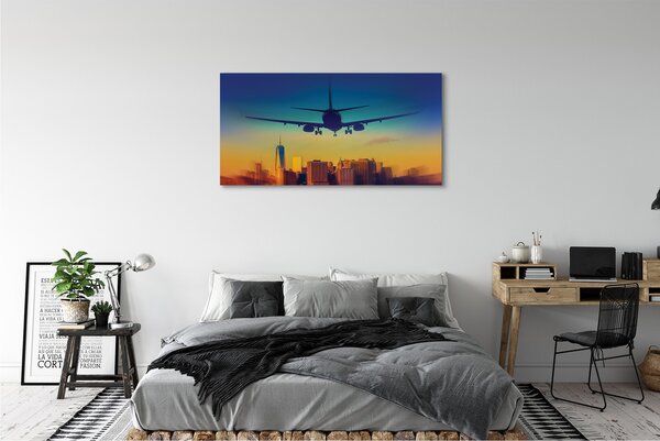 Tablouri canvas Oraș nor avion West