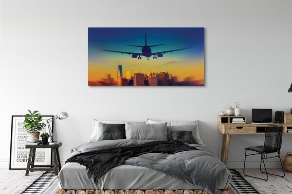 Tablouri canvas Oraș nor avion West
