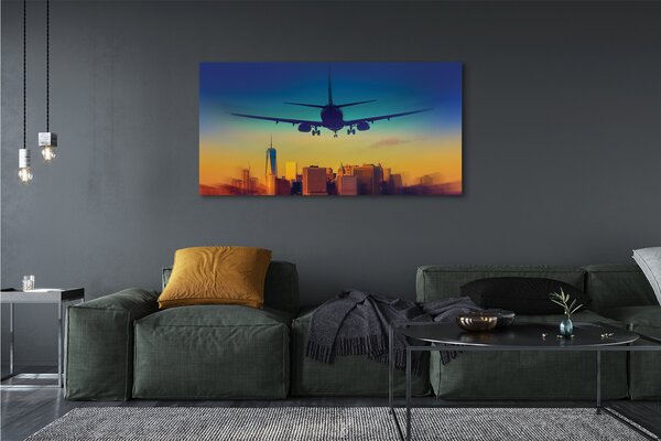 Tablouri canvas Oraș nor avion West