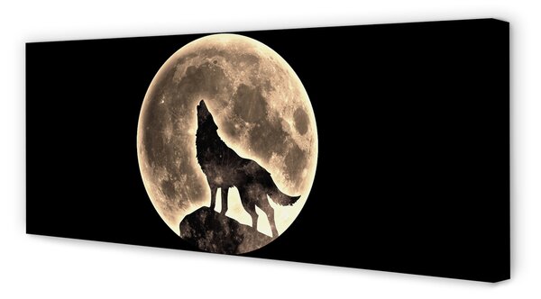 Tablouri canvas lup luna