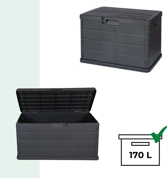Cutie de depozitare BETA, 170L, 78x55x52cm, antracit I.P.A.E-Progarden