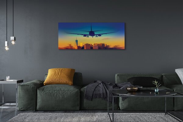 Tablouri canvas Oraș nor avion West
