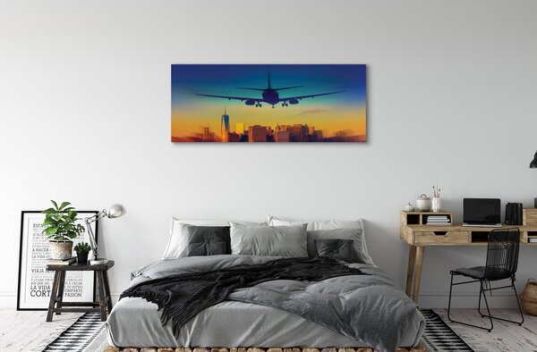 Tablouri canvas Oraș nor avion West