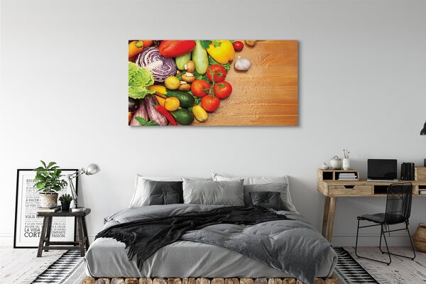 Tablouri canvas Usturoi ciuperci dovlecei