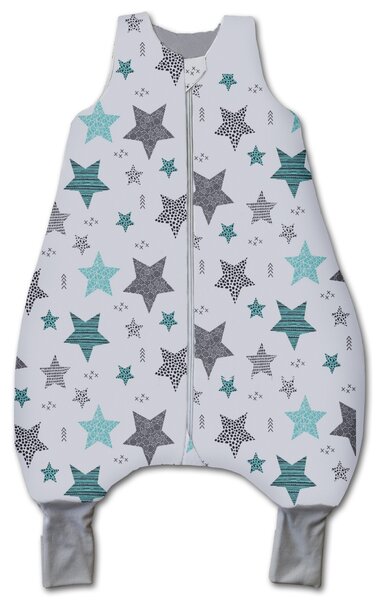 Sac de dormit cu picioare pentru copii 6-18 luni Kidizi All Mint Stars ...