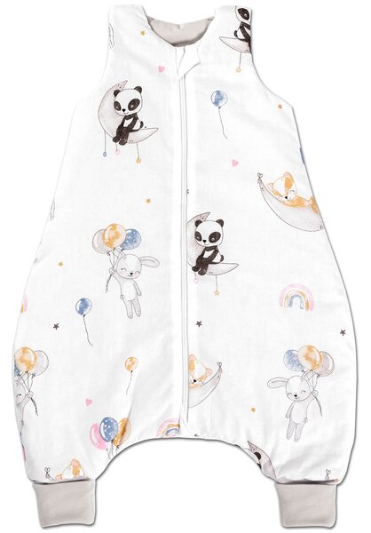 Sac de dormit cu picioare pentru copii 6-18 luni Kidizi Sweet Dreams 1 tog, mansete transformabile in soseta