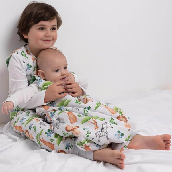 Sac de dormit cu picioare pentru copii 3-5 ani Kidizi Safari, 1 tog