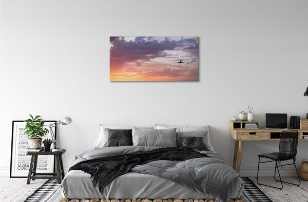 Tablouri canvas Nori aeronave ușoare cer