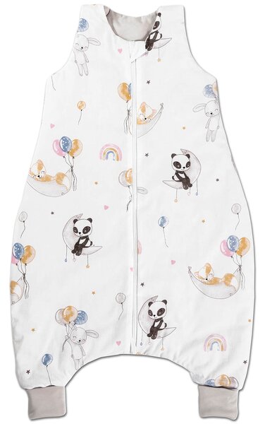 Sac de dormit cu picioare pentru copii 18-36 luni Kidizi Sweet Dreams 0.5 tog, mansete transformabile in soseta