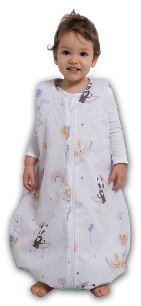Sac de dormit cu picioare pentru copii 18-36 luni Kidizi Sweet Dreams 0.5 tog, mansete transformabile in soseta