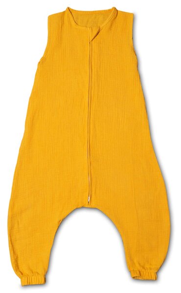 Sac de dormit copii de vara din muselina dubla cu picioare 18-36 luni Kidizi Curry 0.3 tog
