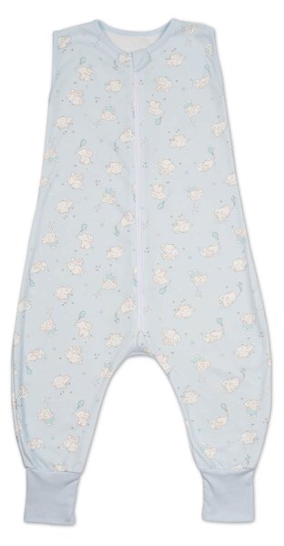 Sac dormit copii de vara din bumbac cu picioare 18-36 luni Kidizi Elefun Blue, 0.5 tog