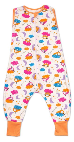 Sac dormit copii de vara din bumbac cu picioare 18-36 luni Kidizi On a Cloud, 0.5 tog