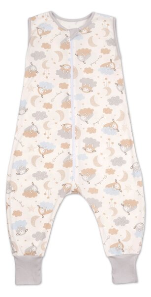 Sac dormit copii de vara din bumbac cu picioare 18-36 luni Kidizi On a Cloud Pastel, 0.5 tog