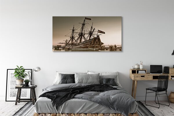 Tablouri canvas Nava vechi cer mare