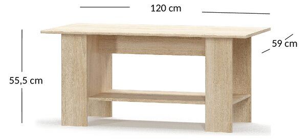 Masă de cafea Terrell (Stejar sonoma). 1053290