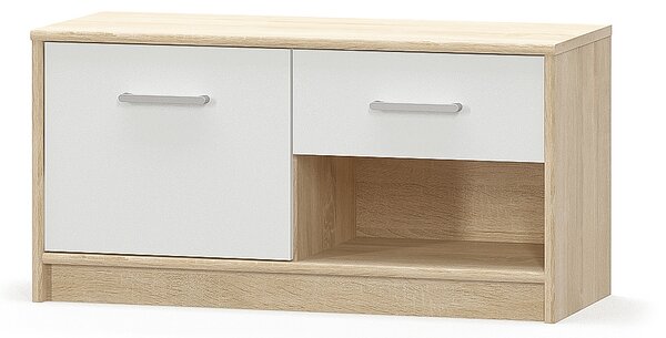 Dulap Terrell (Stejar sonoma + alb). 1053297