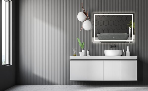 Oglindă LED 80x60cm P10407