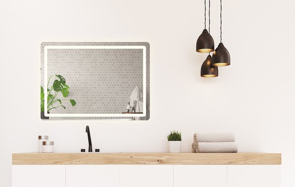 Oglindă LED 80x60cm P10407