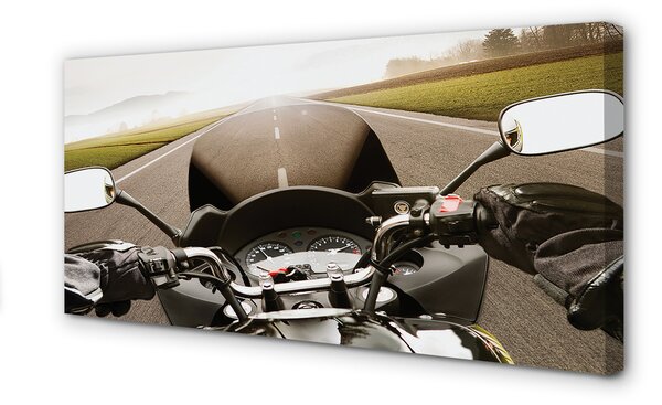Tablouri canvas Motociclete cer rutier de top