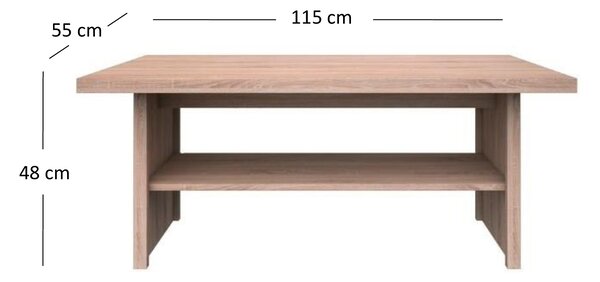 Masă de cafea Tianna (Stejar sonoma). Promo -6%. 1053308