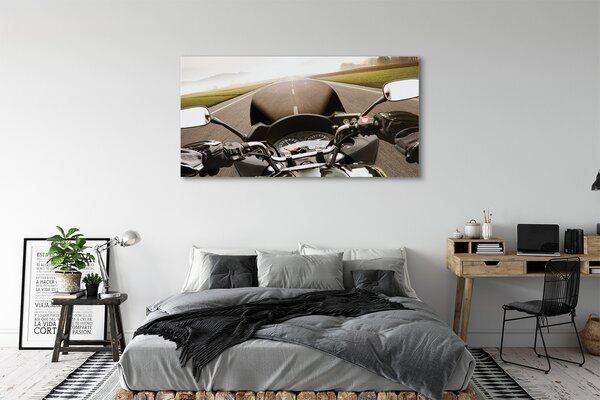 Tablouri canvas Motociclete cer rutier de top