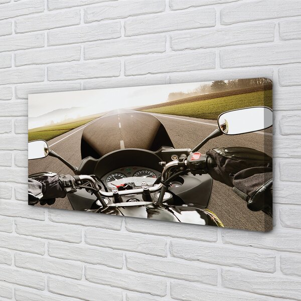 Tablouri canvas Motociclete cer rutier de top