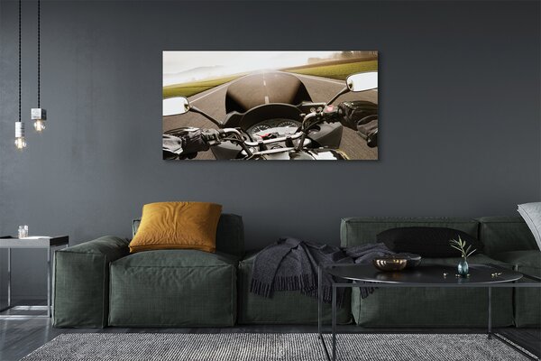 Tablouri canvas Motociclete cer rutier de top