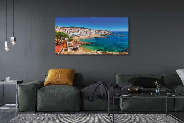 Tablouri canvas Spania coasta plaja orașului