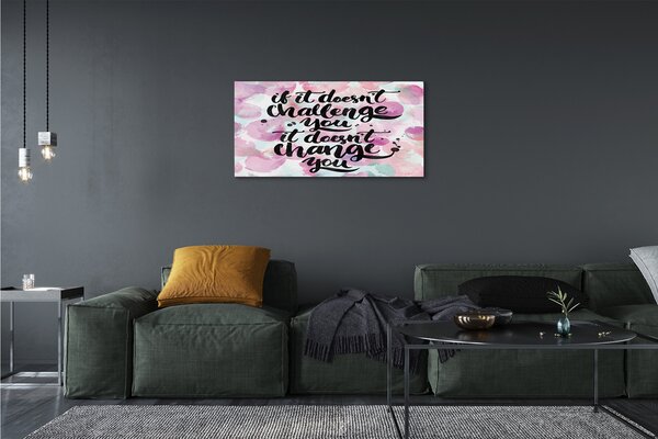 Tablouri canvas litere negre pe un fond colorat