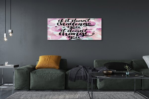 Tablouri canvas litere negre pe un fond colorat
