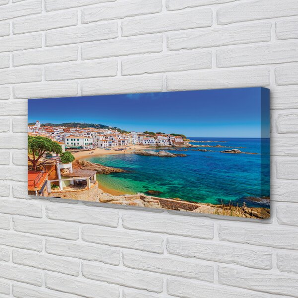 Tablouri canvas Spania coasta plaja orașului